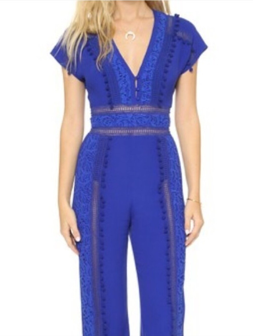 The Jetset Diaries Cobalt Blue São Paulo Jumpsuit Size Large